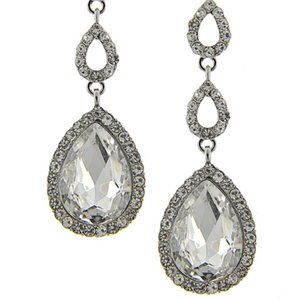 Cubic Zirconia Glass Teardrop